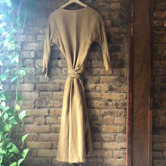 Norte Finisterre Cupro Dress in Mustard/Gold XS/S - Picture 4 of 9